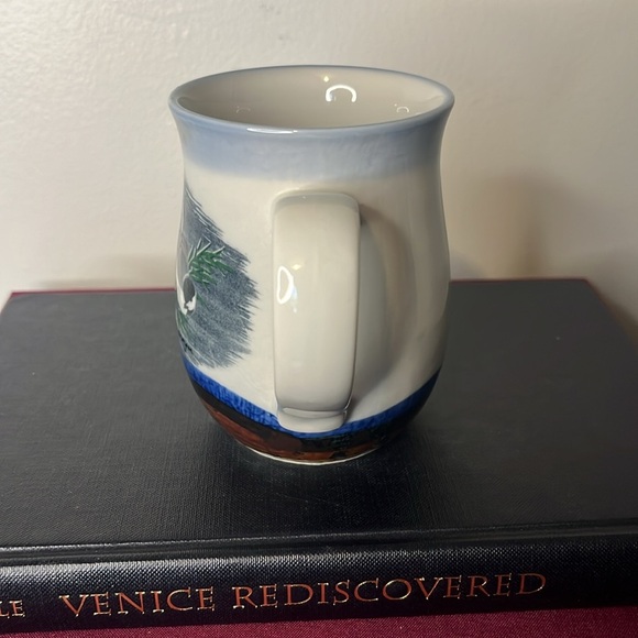 W. Morgan Handmade Art Pottery Chickadee Coffee Tea Hot Cocoa Mug 9oz - Picture 2 of 6